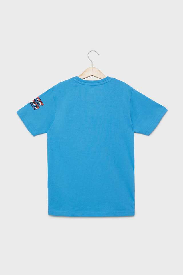 Solid-Cotton-Round-Neck-Boys-T-Shirt
