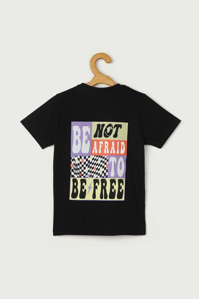 Solid-Cotton-Round-Neck-Boys-T-Shirt