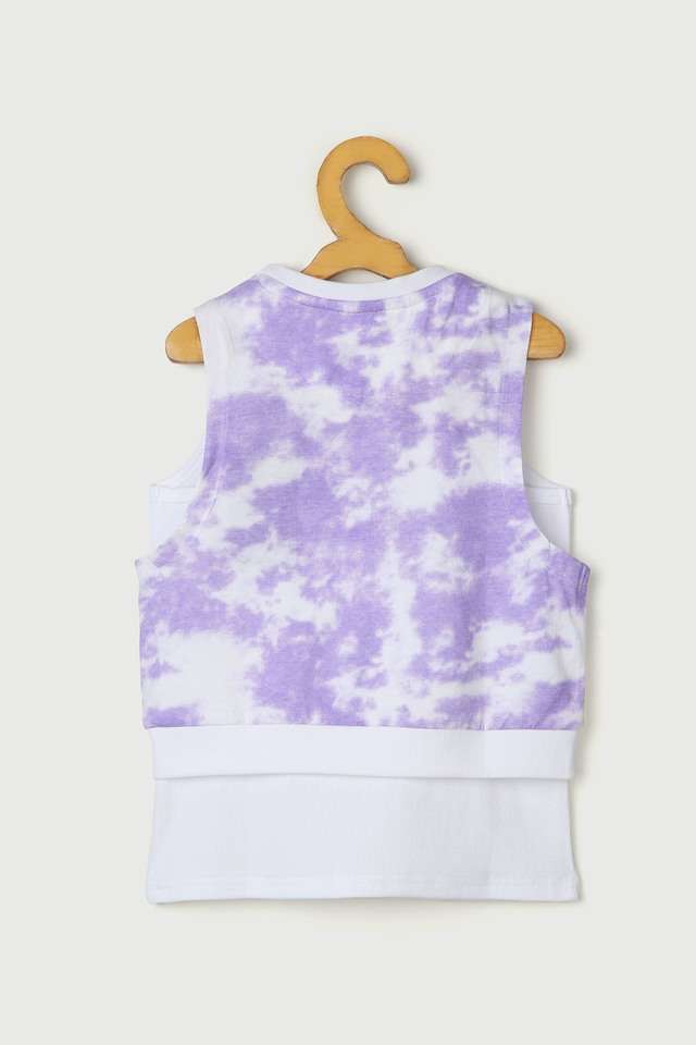 Tie-&-Dye-Cotton-V-Neck-Girls-Top