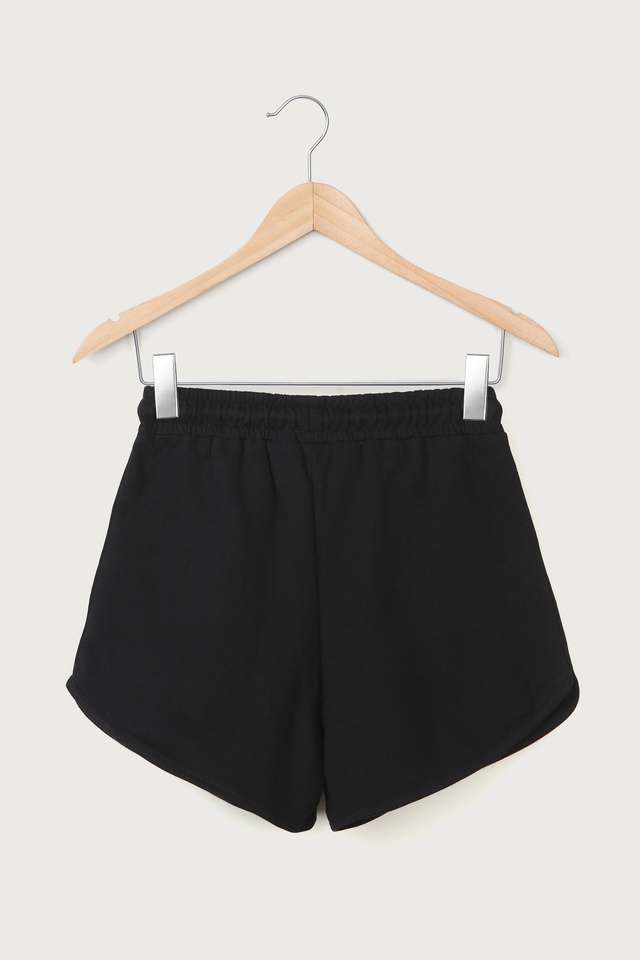 Solid-Cotton-Regular-Fit-Girls-Shorts