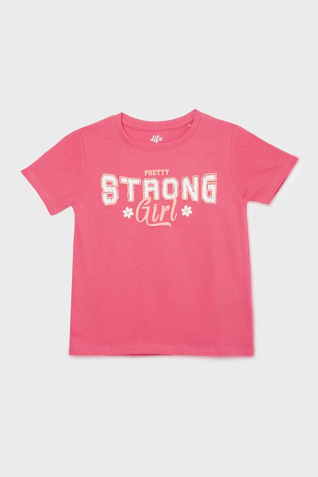 Solid-Cotton-Round-Neck-Girls-Top