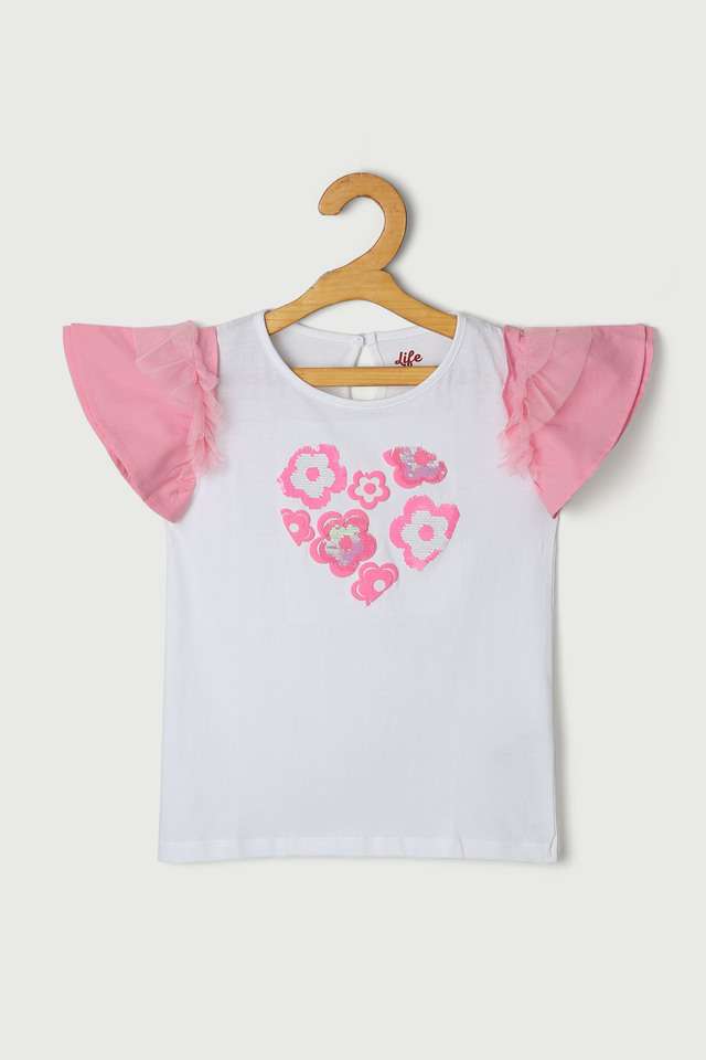 Graphic-Print-Cotton-Round-Neck-Girls-Casual-Wear-Top