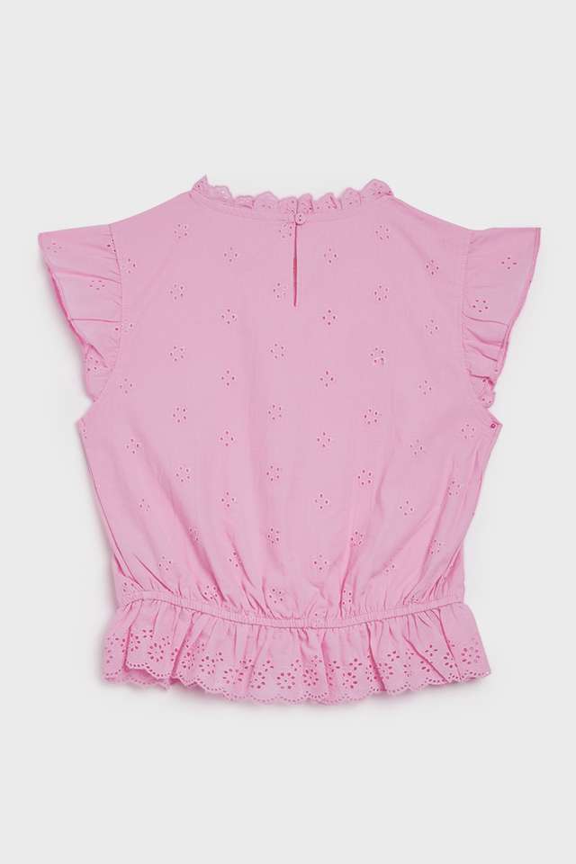 Solid-Cotton-Round-Neck-Girls-Casual-Wear-Top