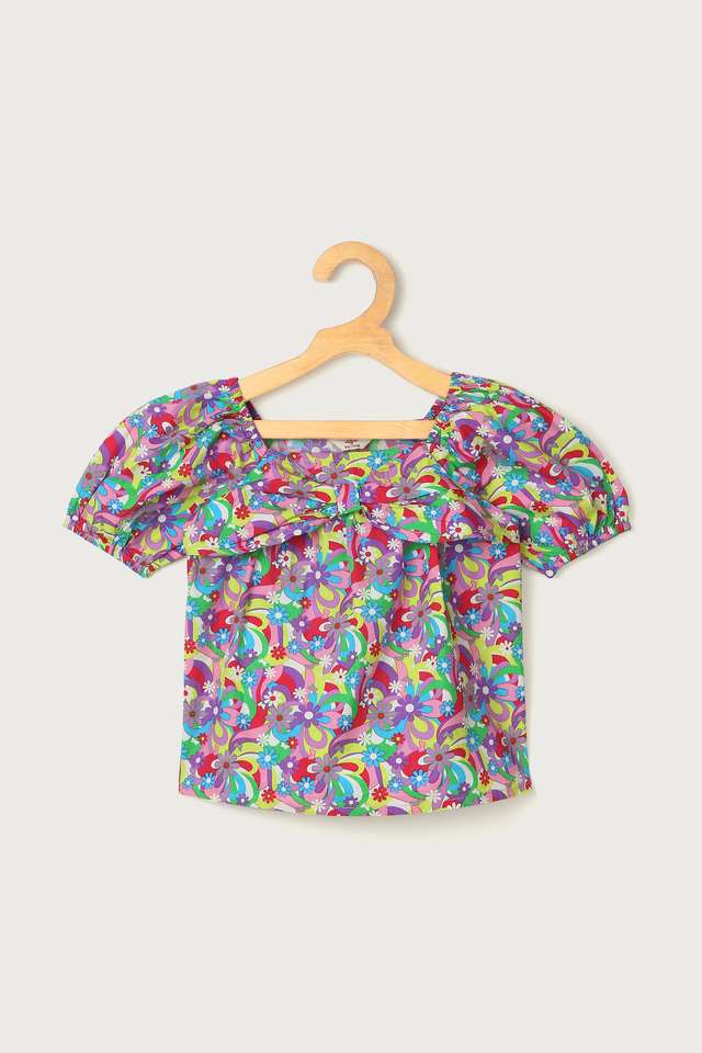 Printed-Cotton-Square-Neck-Girls-Casual-Wear-Top