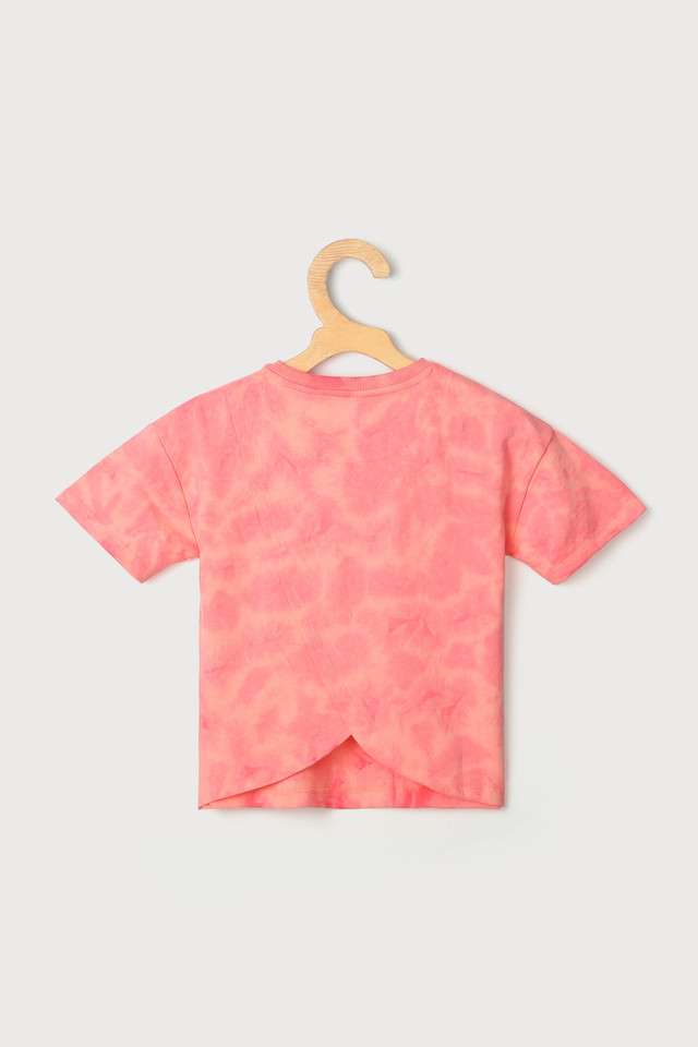 Printed-Blended-Fabric-Round-Neck-Girls-Top