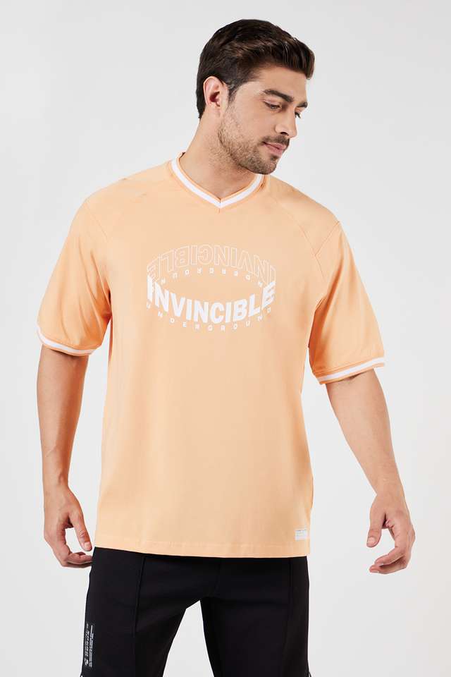 Printed-Blended-Fabric-Round-Neck-Men-s-T-Shirt