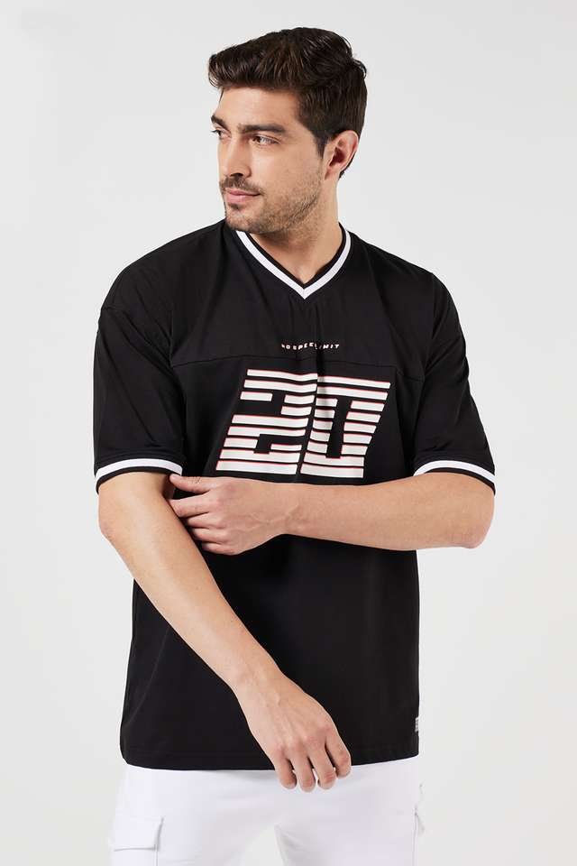 Printed-Blended-Fabric-Round-Neck-Men-s-T-Shirt