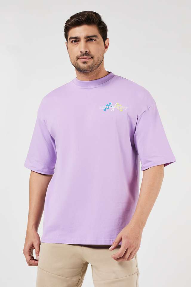 Printed-Blended-Fabric-Round-Neck-Men-s-T-Shirt