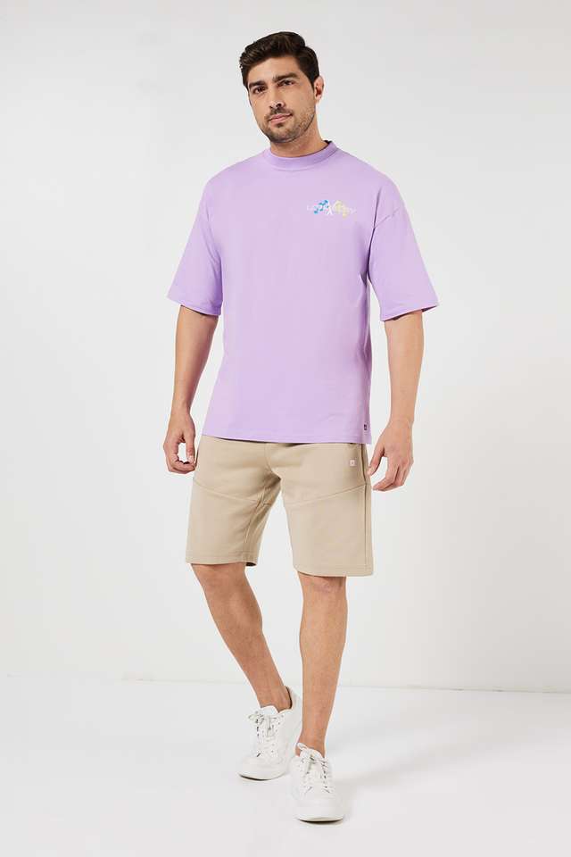 Printed-Blended-Fabric-Round-Neck-Men-s-T-Shirt