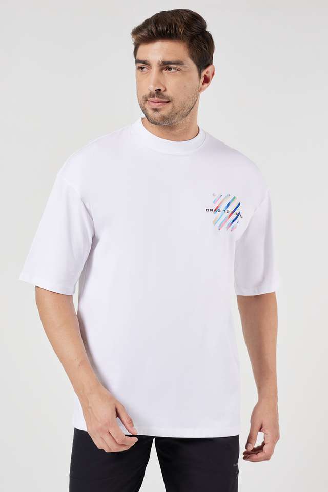 Printed-Blended-Fabric-Round-Neck-Men-s-T-Shirt