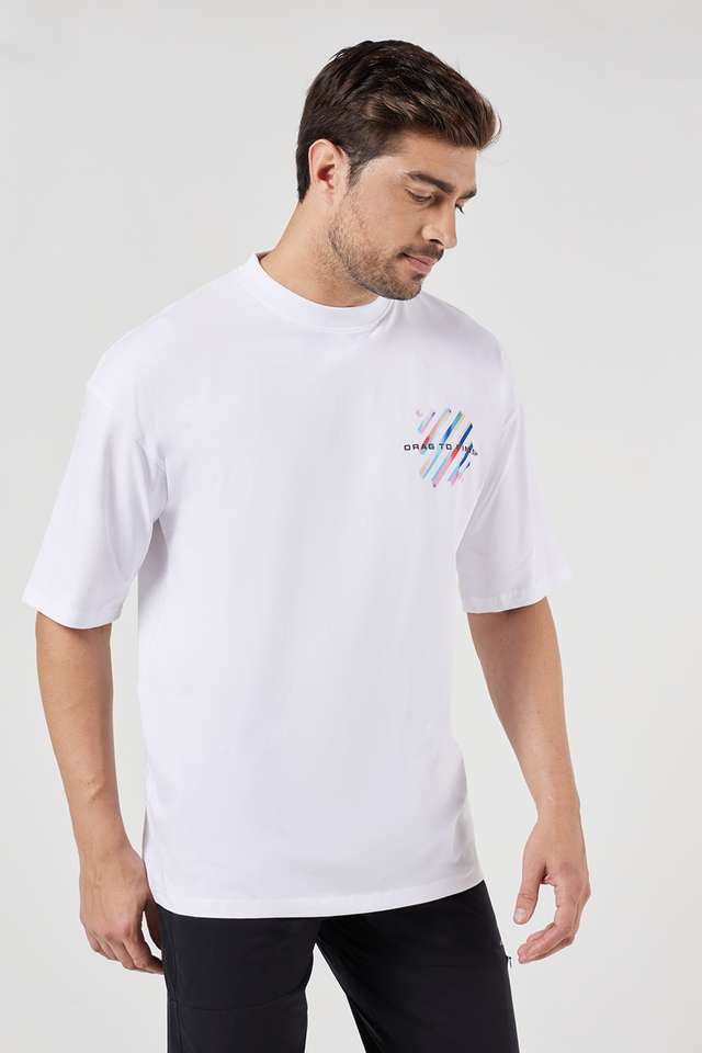 Printed-Blended-Fabric-Round-Neck-Men-s-T-Shirt