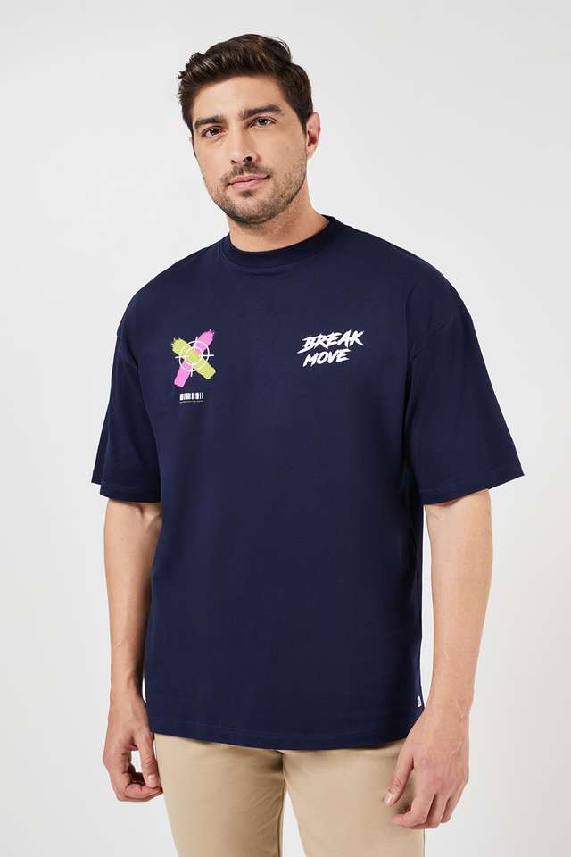 Typographic-Blended-Fabric-Relaxed-Fit-Men-T-Shirt