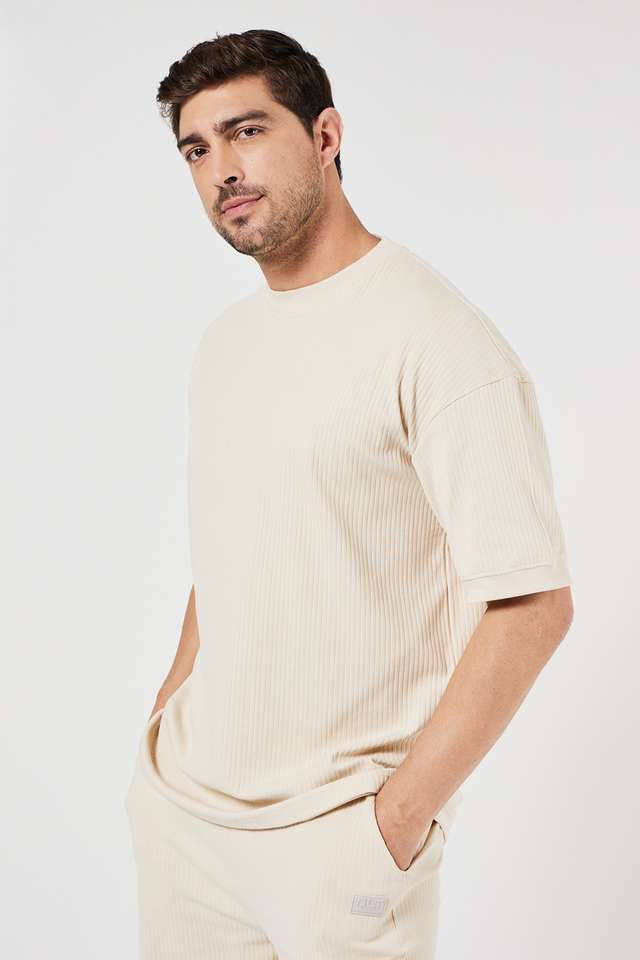 Solid-Cotton-Regular-Fit-Men-T-Shirt