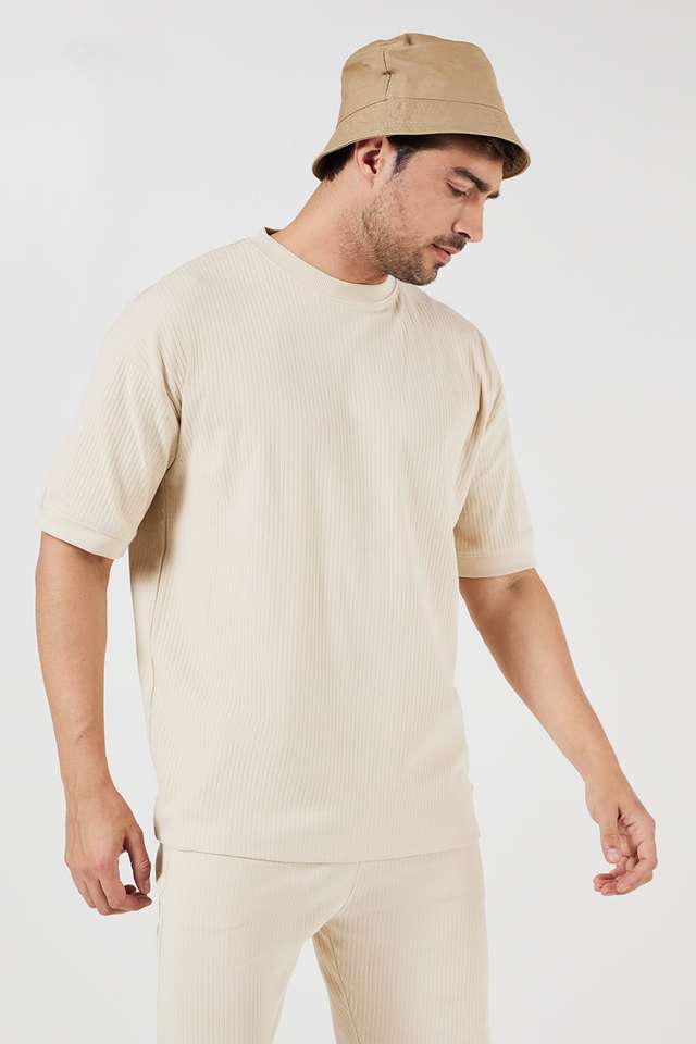 Solid-Cotton-Regular-Fit-Men-T-Shirt