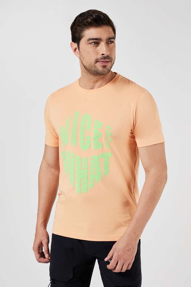 Printed-Blended-Fabric-Round-Neck-Men-s-T-Shirt