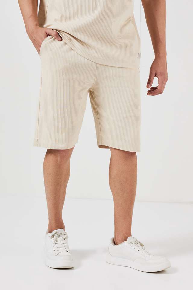 Solid-Cotton-Regular-Fit-Men-s-Shorts