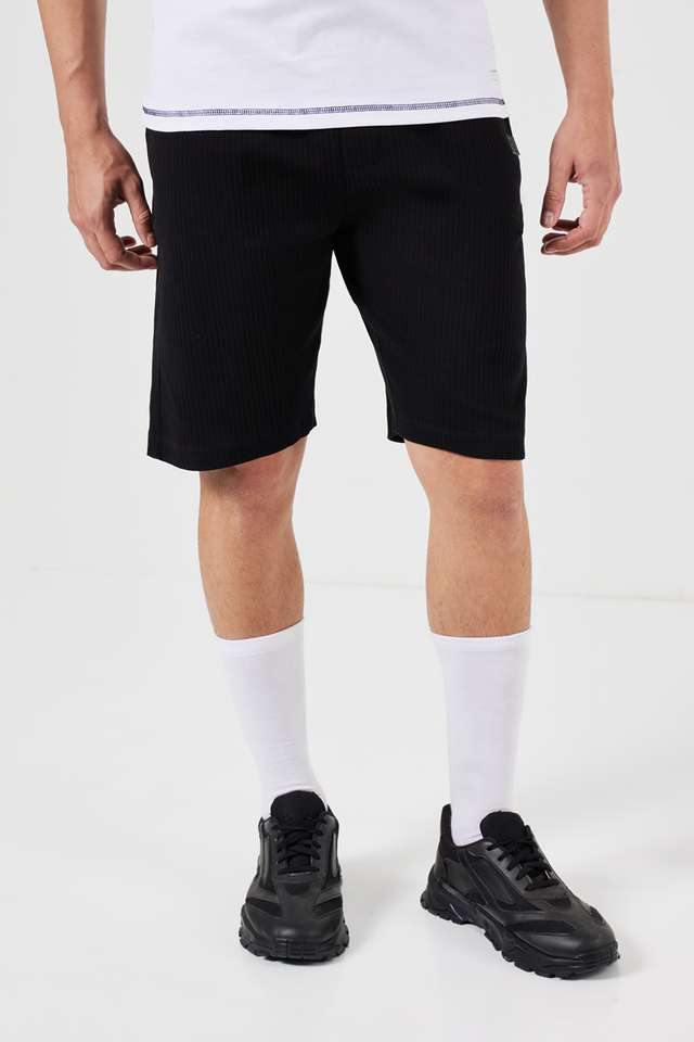 Solid-Cotton-Regular-Fit-Men-s-Shorts