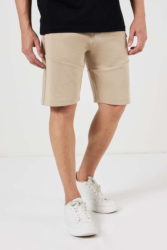 Solid-Cotton-Regular-Fit-Men-s-Shorts