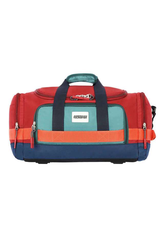 Buy American Tourister red Leatus Polyester Men's Duffle Bag | Shoppers Stop