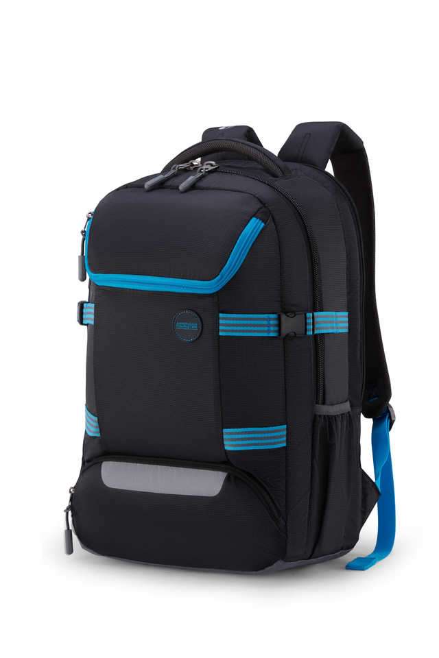black leather flap over backpack Black Leather Flap Drawstring Backpacks Travel Backpack