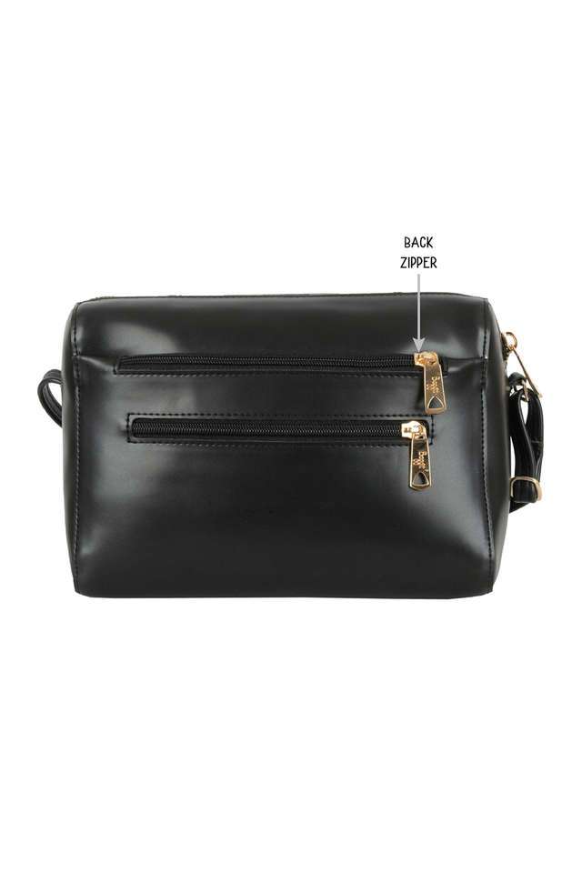 PVC-Zipper-Closure-Women-s-Sling-Bag