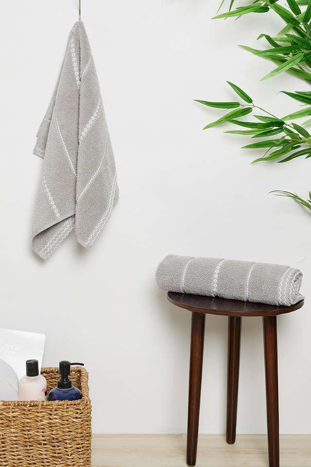 Noah-Zero-Twist-Hand-Towel-Grey---Set-of-2