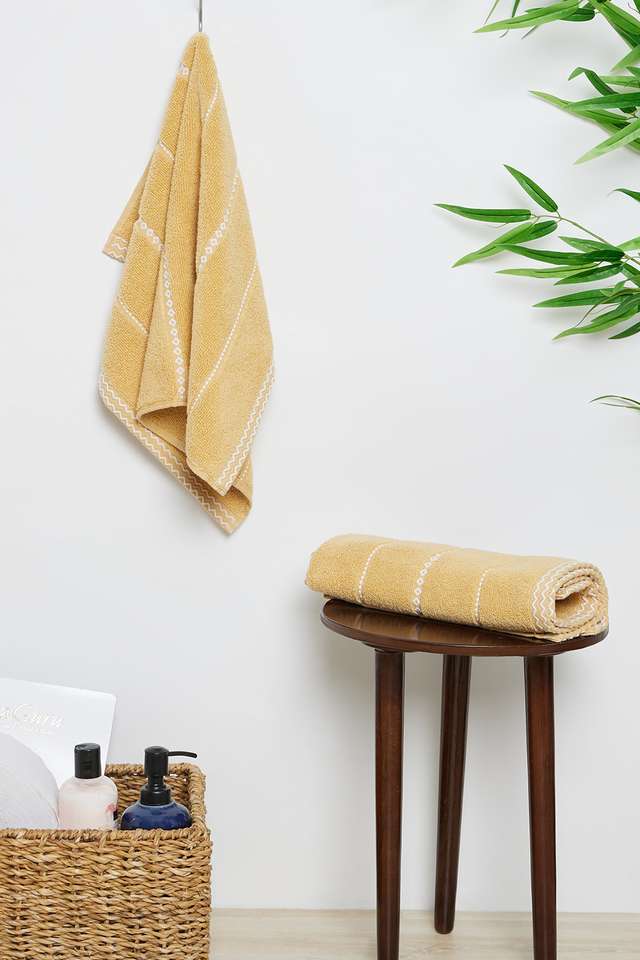 Noah-Zero-Twist-Hand-Towel-Yellow---Set-of-2