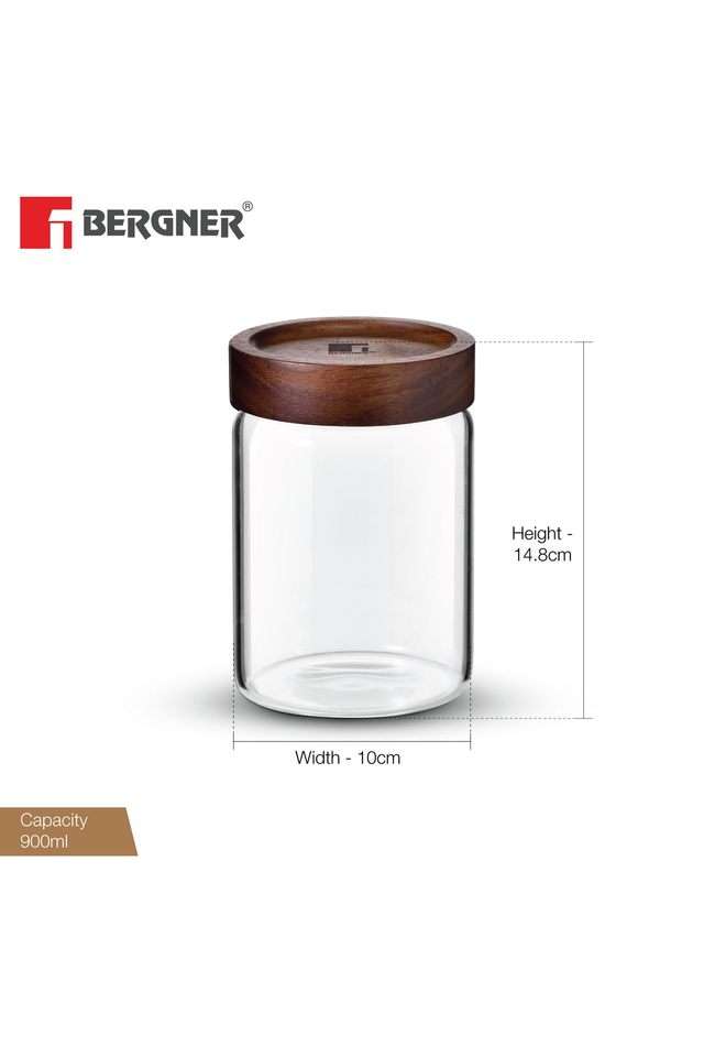 Acadia-Borosilicate-Glass-Jar-With-Wooden-Lid.-10x10x14.8-cm---900-ml