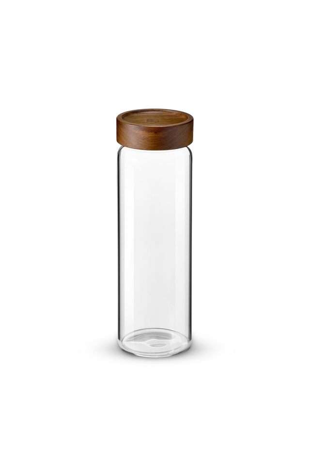 Acadia-Borosilicate-Glass-Jar-With-Wooden-Lid.-8x8x24.8-cm---990-ml
