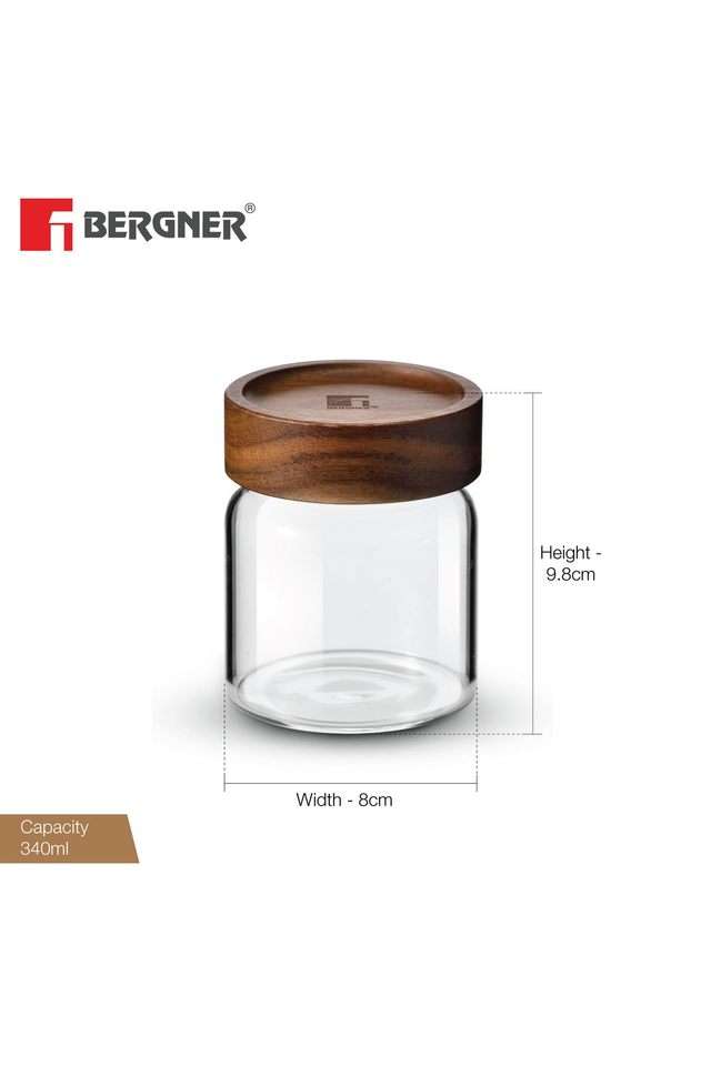 Acadia-Borosilicate-Glass-Jar-With-Wooden-Lid-2Pc-Set-8x8x9.8-cm---340-ml