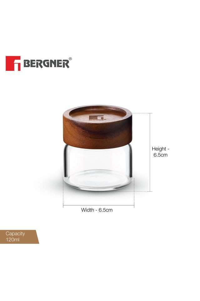 Acadia-Borosilicate-Glass-Jar-With-Wooden-Lid-2Pc-Set-6.5x6.5x6.5-cm---120-ml