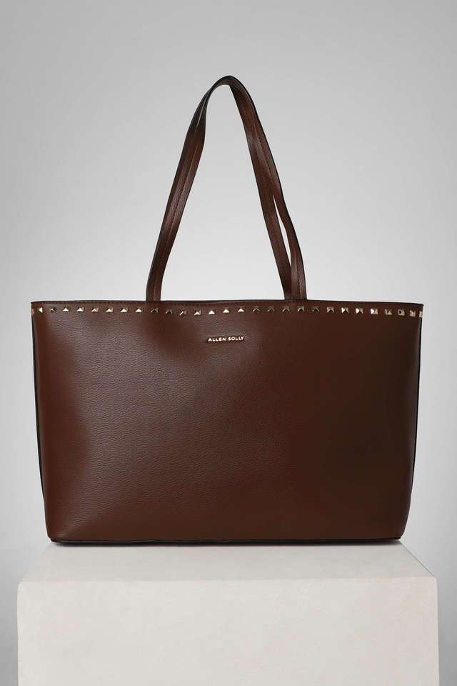 Solid-PU-Zipper-Closure-Women-s-Formal-Tote-Bag