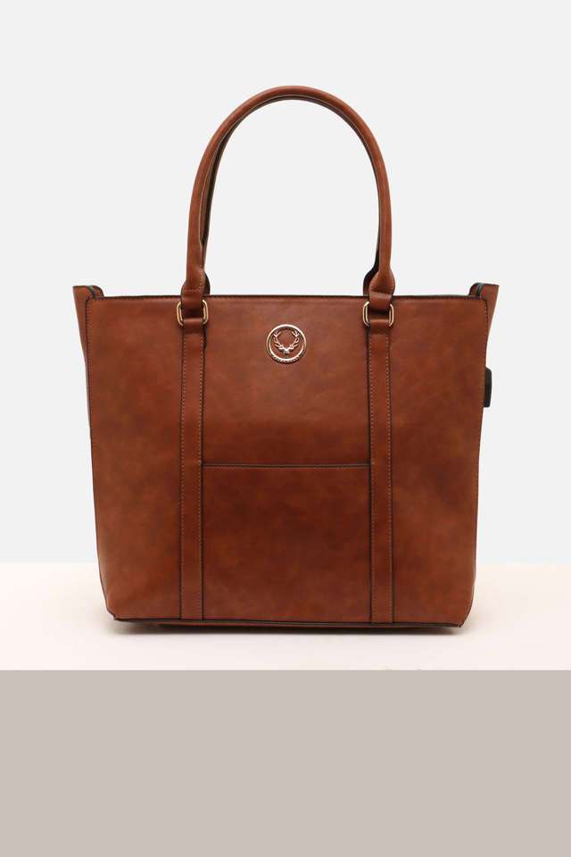 Solid-PU-Zipper-Closure-Women-s-Formal-Tote-Bag