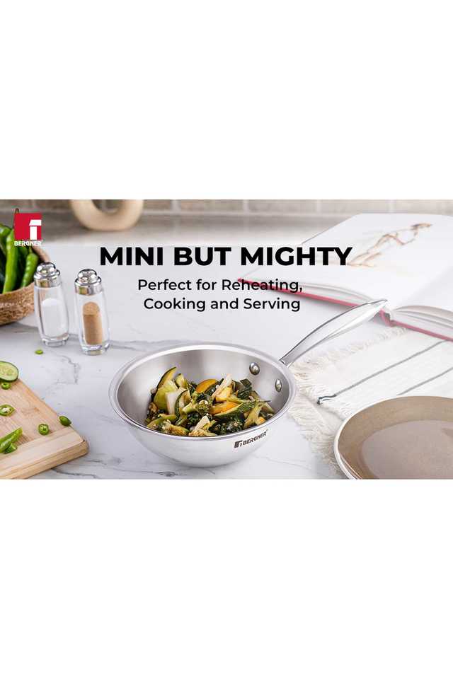 Argent-Mini-Triply-Wok-Without-Lid-18Cm