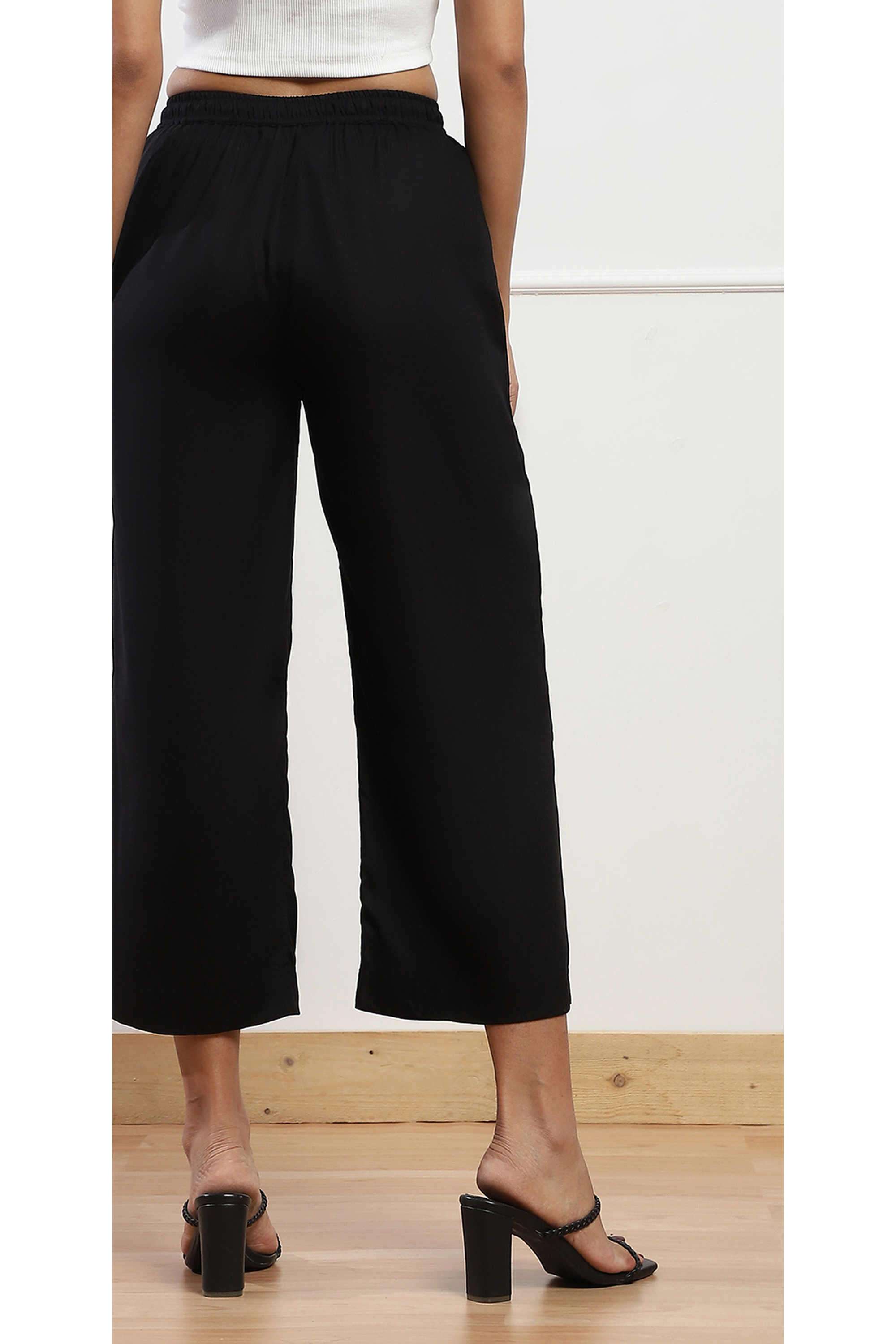 Solid-Calf-Length-Viscose-Woven-Women-Palazzo