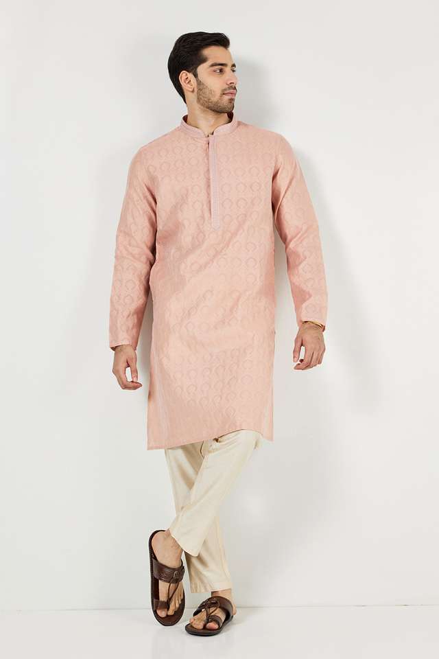 Printed-Blended-Fabric-Regular-Fit-Men-s-Kurta