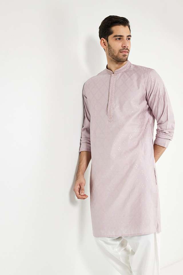 Embroidered-Blended-Fabric-Regular-Fit-Men-s-Kurta