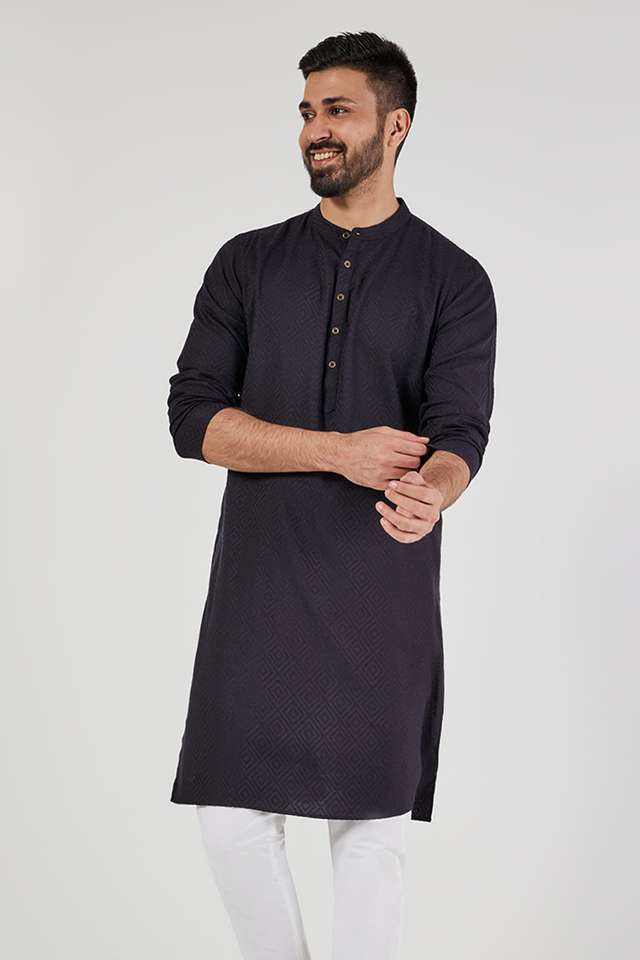 Dobby-Blended-Fabric-Regular-Fit-Men-s-Kurta