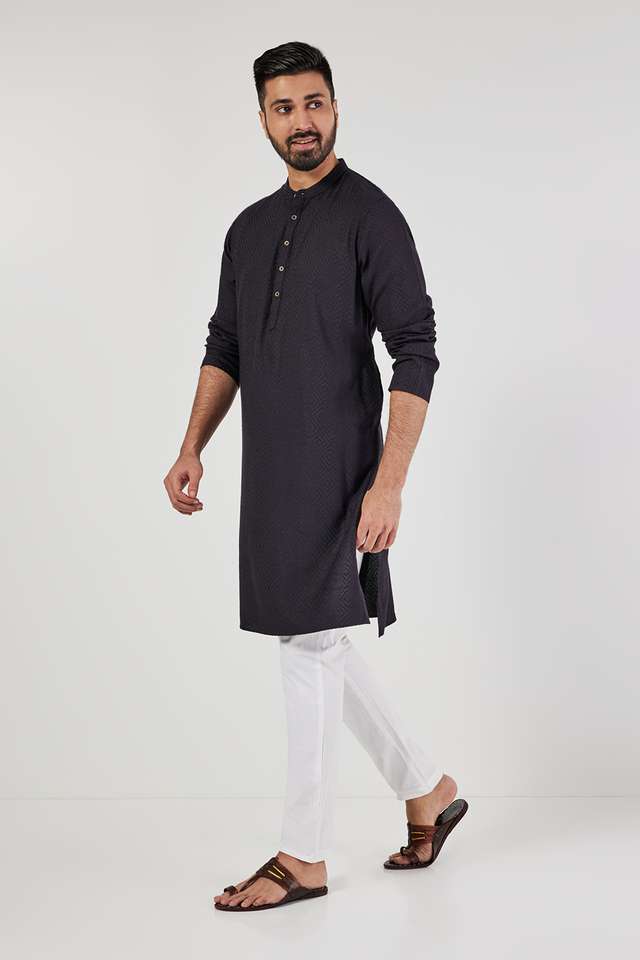 Dobby-Blended-Fabric-Regular-Fit-Men-s-Kurta