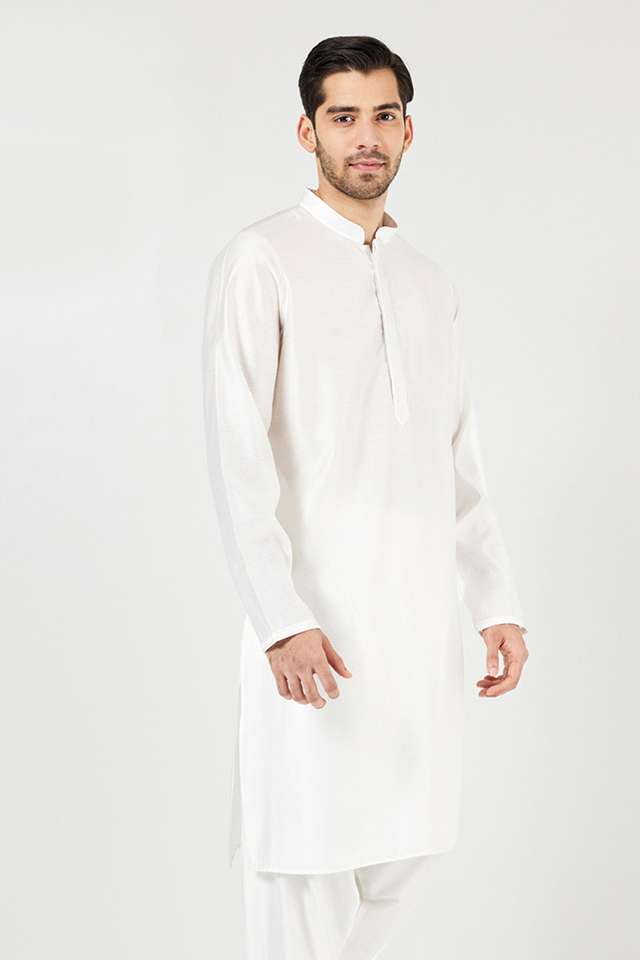 Solid-Blended-Fabric-Men-Festive-Wear-Kurta