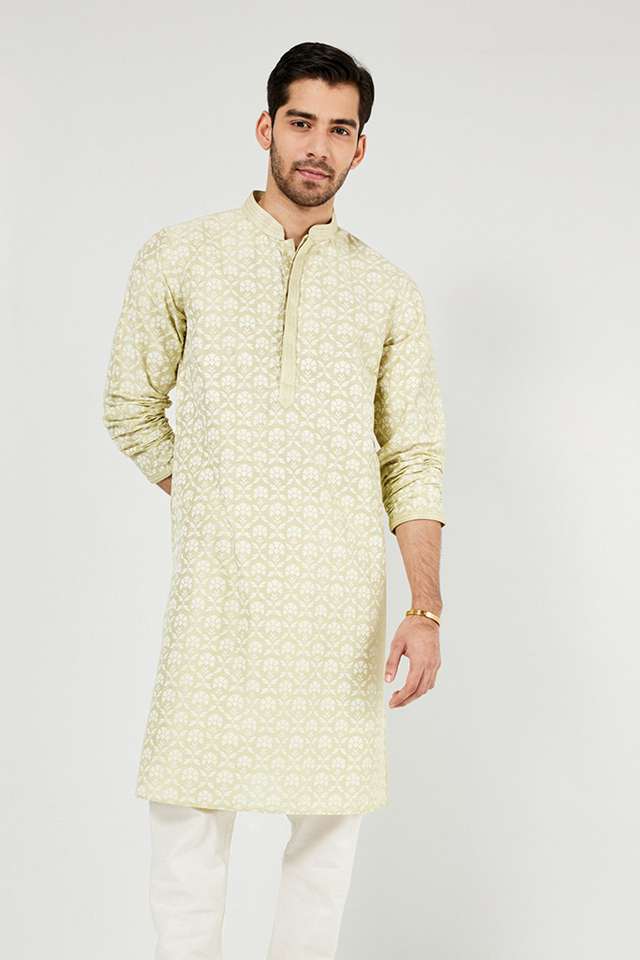 Printed-Blended-Fabric-Men-Festive-Wear-Kurta