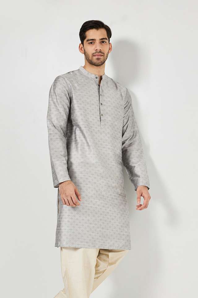 Printed-Blended-Fabric-Regular-Fit-Men-s-Kurta