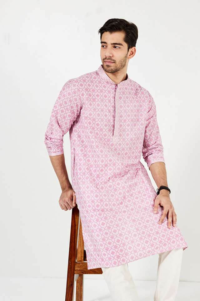 Printed-Blended-Fabric-Regular-Fit-Men-s-Kurta