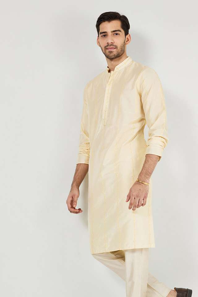 Embroidered-Blended-Fabric-Regular-Fit-Men-s-Kurta