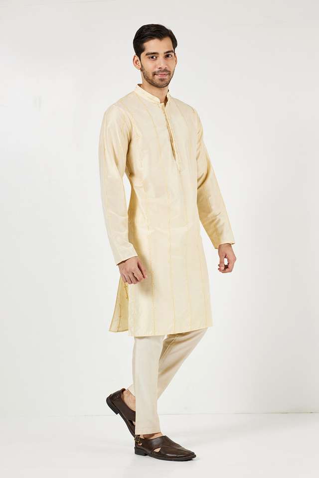 Embroidered-Blended-Fabric-Regular-Fit-Men-s-Kurta