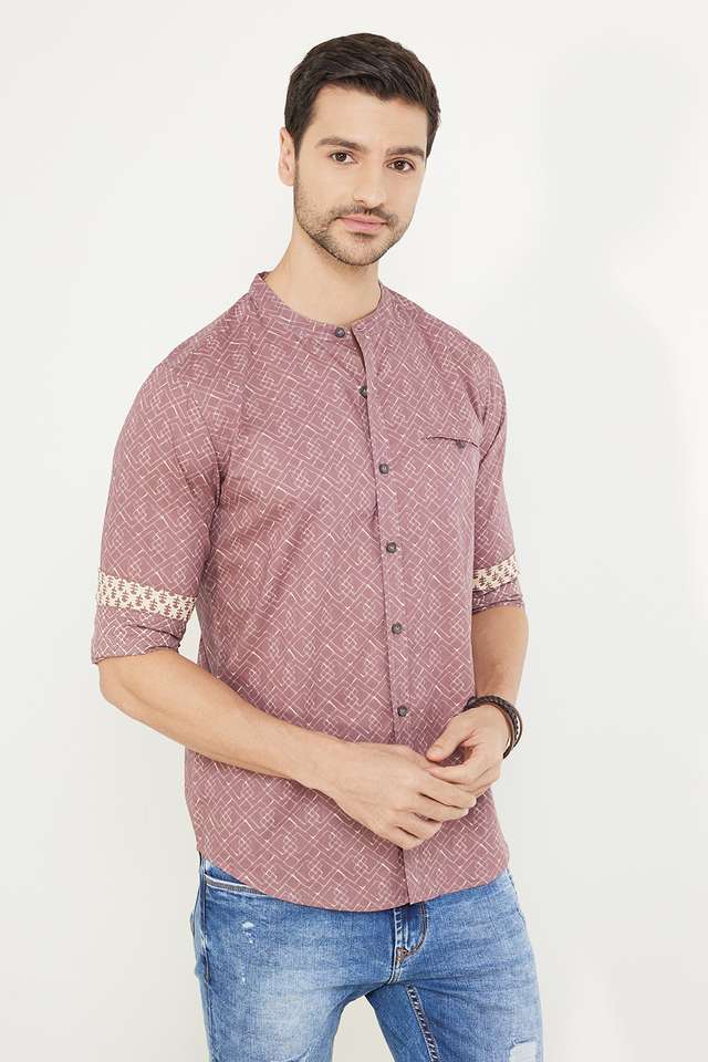 Block-Print-Cotton-Regular-Fit-Men-s-Casual-Shirt
