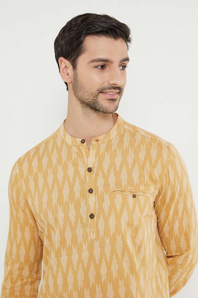 Printed-Cotton-Regular-Fit-Men-s-Short-Kurta