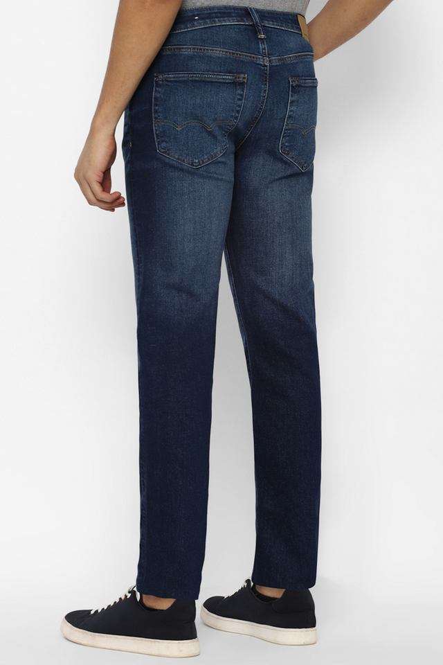 Light-Wash-Polyester-Cotton-Straight-Fit-Men-s-Jeans