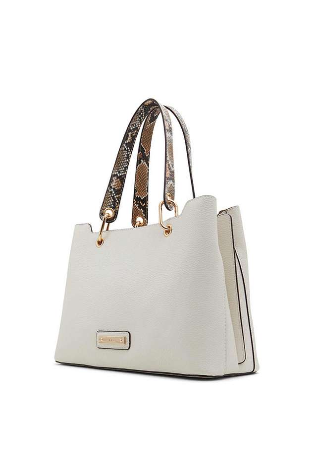Buy ALDO Bone White Zipper Synthetic Women's Casual Wear