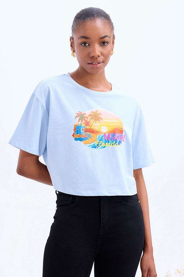 Printed-Cotton-Round-Neck-Women-s-Top